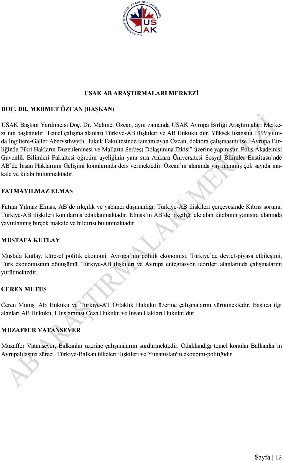 Yüksek lisansını 1999 yılında İngiltere-Galler Aberysthwyth Hukuk Fakültesinde tamamlayan Özcan, doktora çalışmasını ise Avrupa Birliğinde Fikri Hakların Düzenlenmesi ve Malların Serbest Dolaşımına