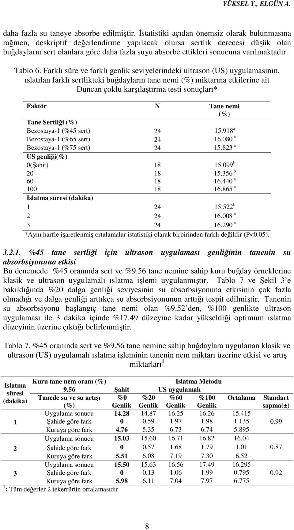 varılmaktadır. Tablo 6.