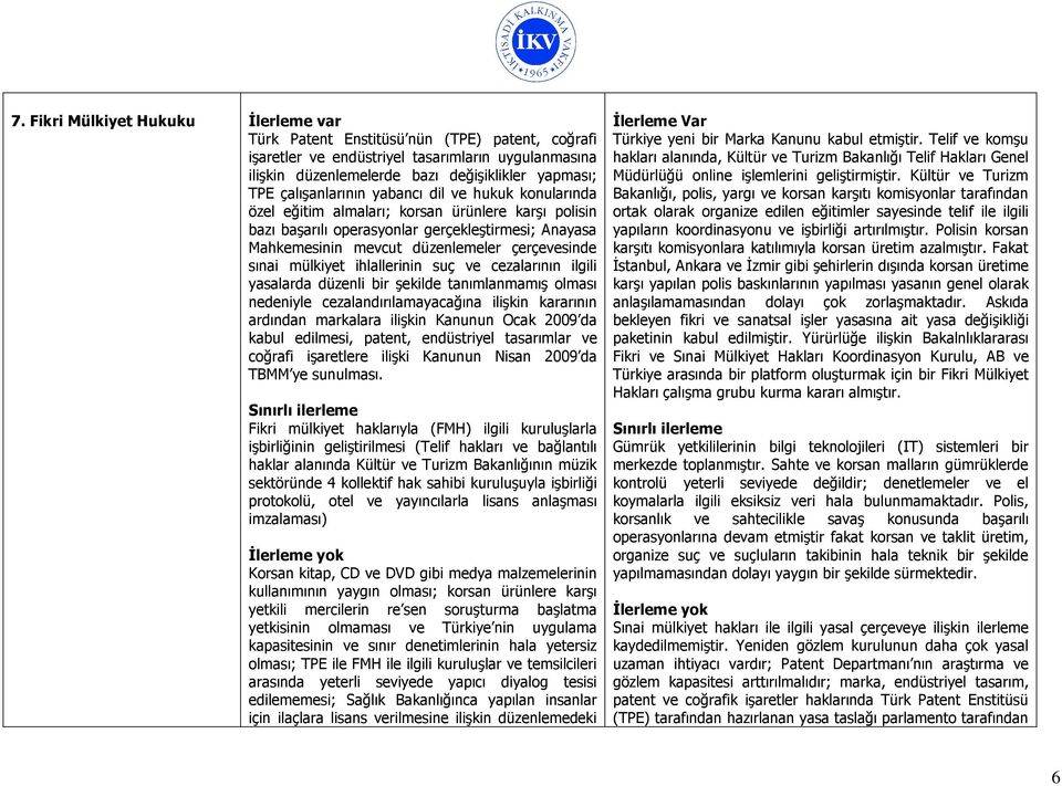 sınai mülkiyet ihlallerinin suç ve cezalarının ilgili yasalarda düzenli bir şekilde tanımlanmamış olması nedeniyle cezalandırılamayacağına ilişkin kararının ardından markalara ilişkin Kanunun Ocak