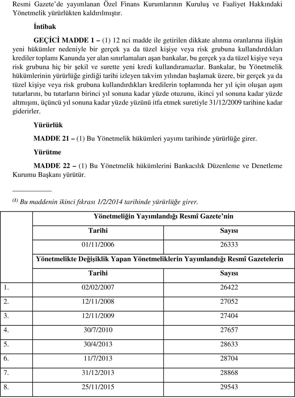 Kanunda yer alan sınırlamaları aşan bankalar, bu gerçek ya da tüzel kişiye veya risk grubuna hiç bir şekil ve surette yeni kredi kullandıramazlar.