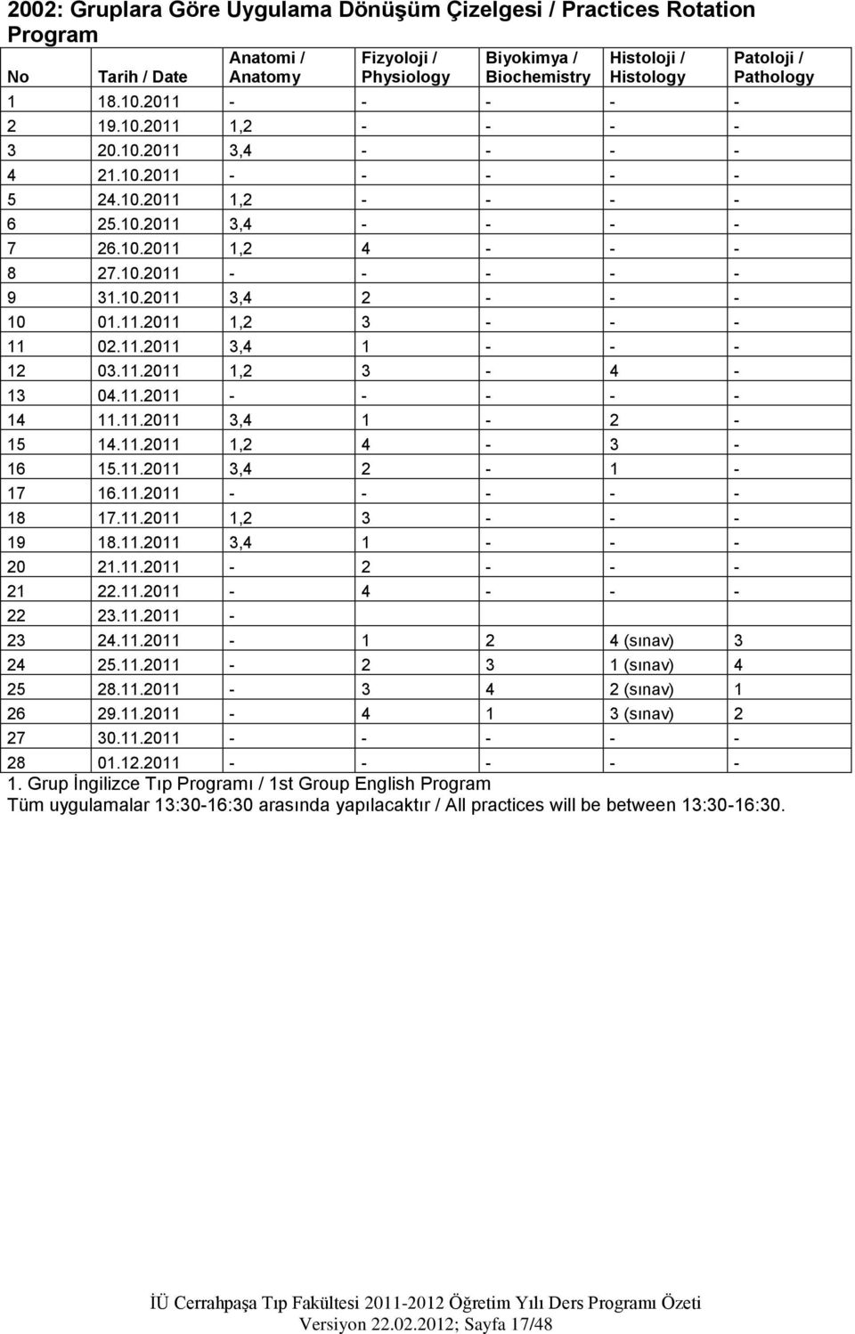 11.2011 1,2 3 - - - 11 02.11.2011 3,4 1 - - - 12 03.11.2011 1,2 3-4 - 13 04.11.2011 - - - - - 14 11.11.2011 3,4 1-2 - 15 14.11.2011 1,2 4-3 - 16 15.11.2011 3,4 2-1 - 17 16.11.2011 - - - - - 18 17.11.2011 1,2 3 - - - 19 18.