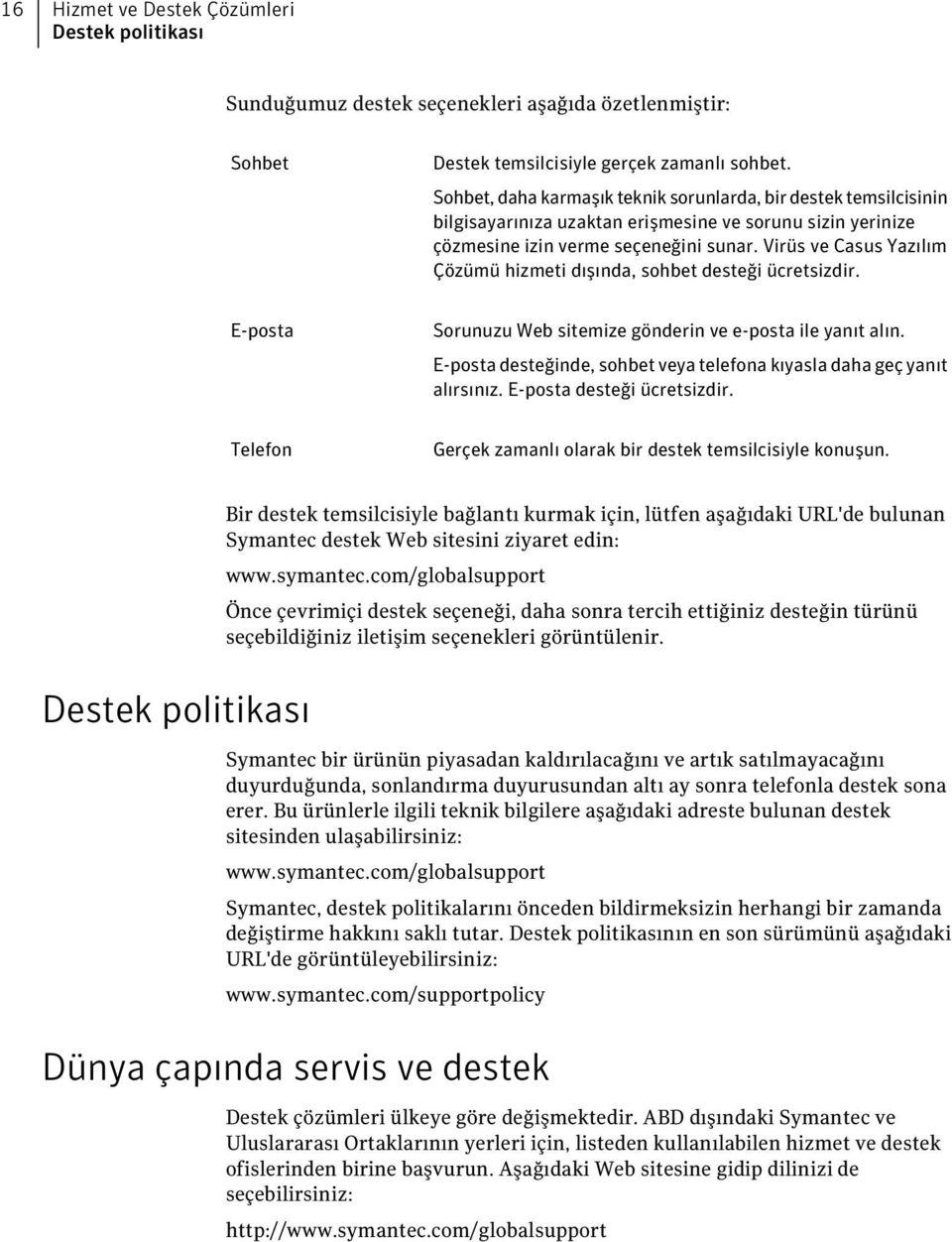 Virüs ve Casus Yazılım Çözümü hizmeti dışında, sohbet desteği ücretsizdir. E-posta Sorunuzu Web sitemize gönderin ve e-posta ile yanıt alın.