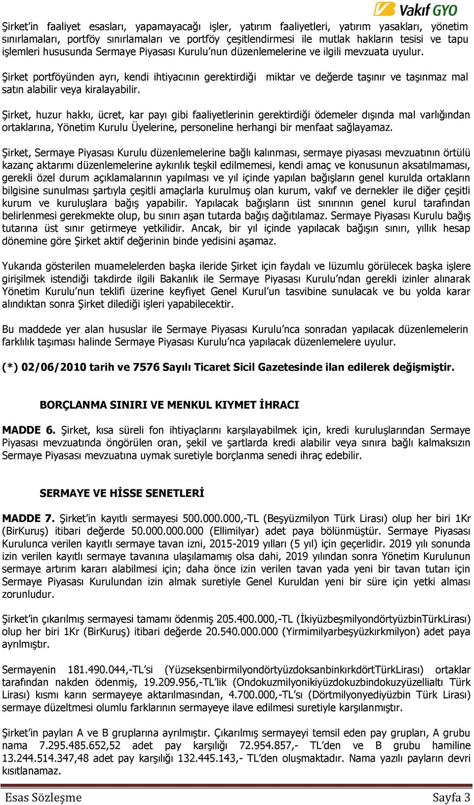 Şirket portföyünden ayrı, kendi ihtiyacının gerektirdiği miktar ve değerde taşınır ve taşınmaz mal satın alabilir veya kiralayabilir.