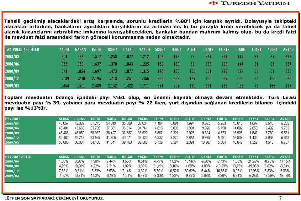 imkanına kavuşabilecekken, bankalar bundan mahrum kalmış olup, bu da kredi faizi ile mevduat faizi arasındaki farkın göreceli korunmasına neden olmaktadır.