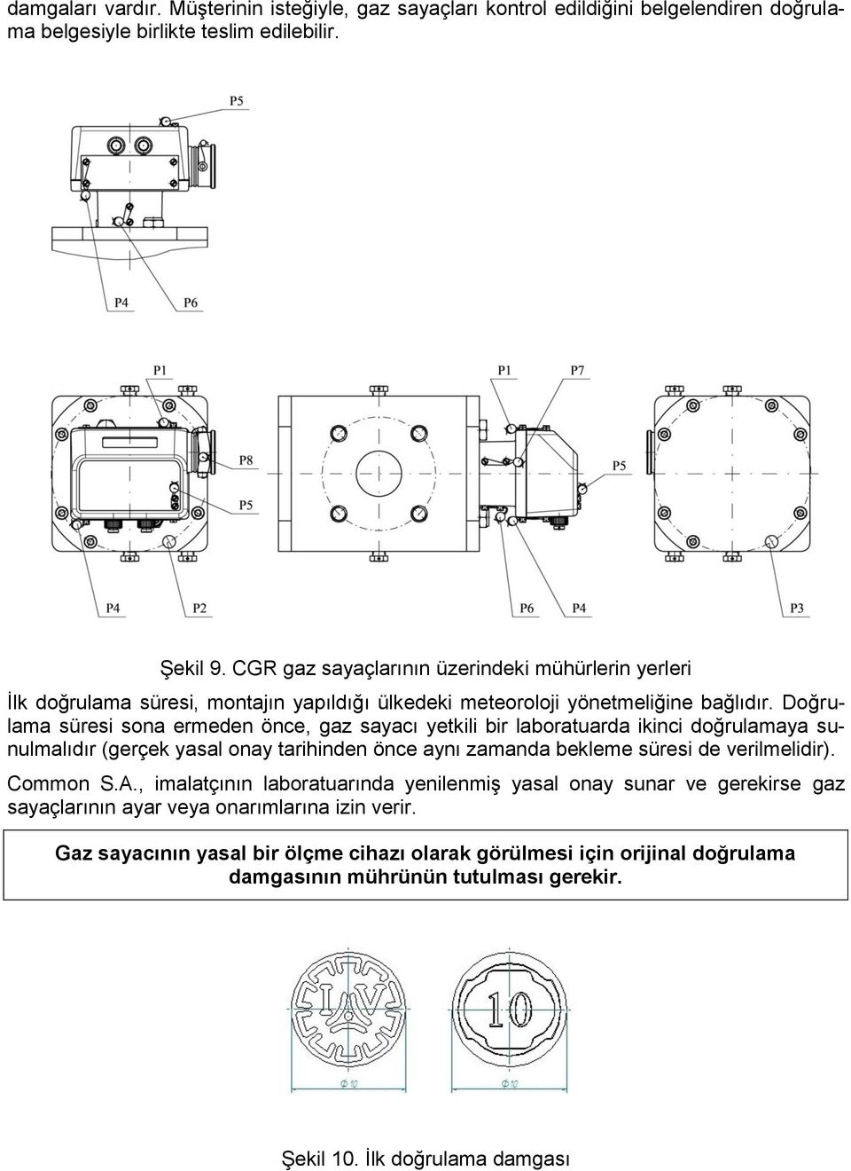 Doğrulama süresi sona ermeden önce, gaz sayacı yetkili bir laboratuarda ikinci doğrulamaya sunulmalıdır (gerçek yasal onay tarihinden önce aynı zamanda bekleme süresi de verilmelidir).