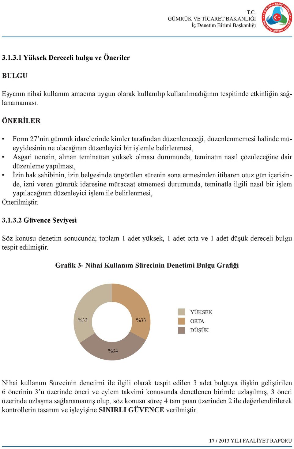 yüksek olması durumunda, teminatın nasıl çözüleceğine dair düzenleme yapılması, İzin hak sahibinin, izin belgesinde öngörülen sürenin sona ermesinden itibaren otuz gün içerisinde, izni veren gümrük