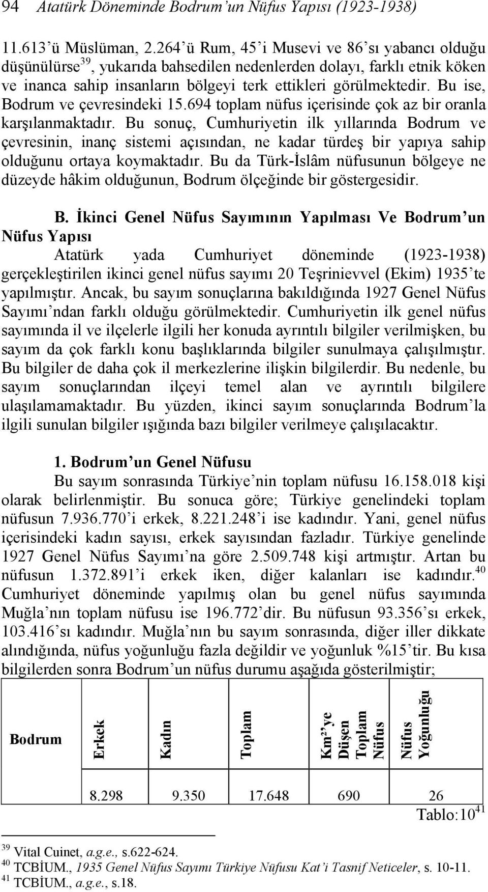 Bu ise, Bodrum ve çevresindeki 15.694 toplam nüfus içerisinde çok az bir oranla karşılanmaktadır.