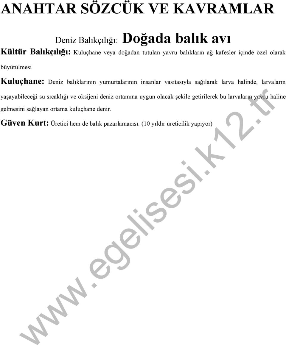 sağılarak larva halinde, larvaların yaşayabileceği su sıcaklığı ve oksijeni deniz ortamına uygun olacak şekile getirilerek bu