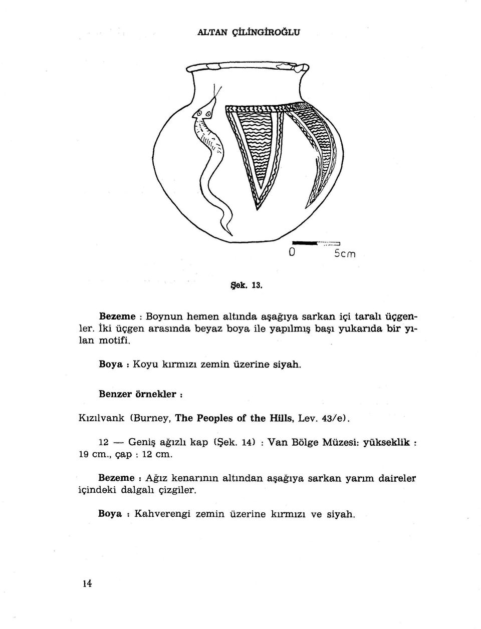 Benzer ôrnekler : Kizilvank (Burney, The Peoples of the Hills, Lev. 43/e). 12 Genis. agizli kap ( ek.