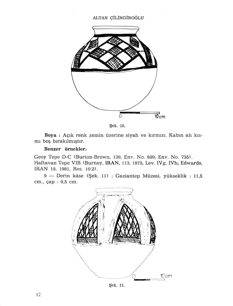 689; Env. No. 735). Haftavan Tepe VIB (Burney, IRAN, 113, 1975, Lev.