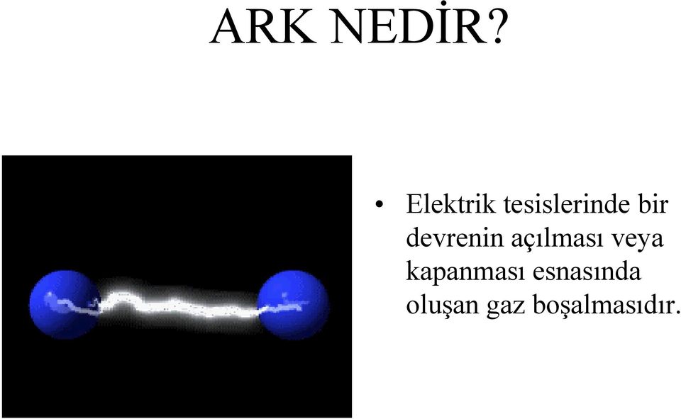 devrenin açılması veya