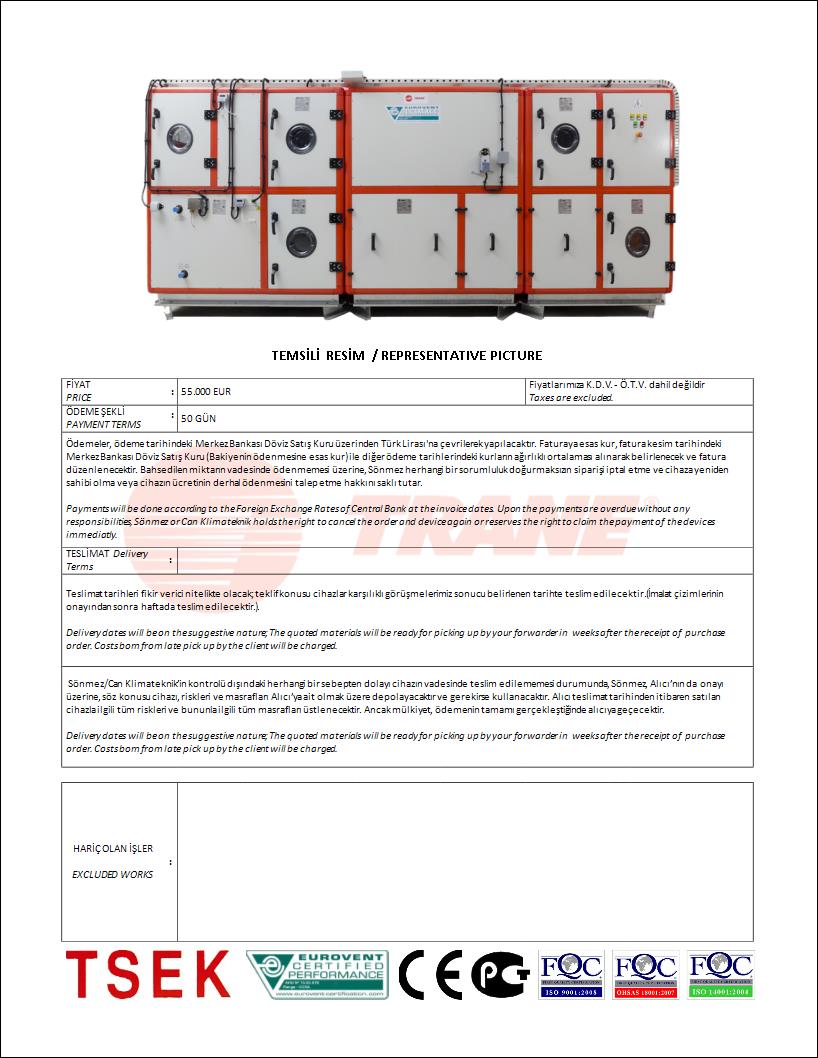 Hazırda var olan proforma fatura tasarımını kendi firmanıza göre değiştirip