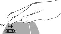Dokunmatik Yüzey i kapatma veya açma Dokunmatik Yüzey'i kapatmak veya açmak için, Dokunmatik Yüzey açma/kapatma düğmesine hızla çift dokunun.