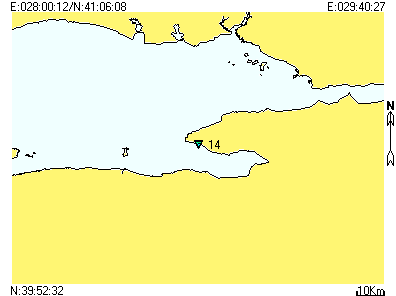 0 10 20 Der (m) 30 40 50 İstasyon No: 10 60 2.0 2.5 3.0 3.5 4.0 4.5 5.0 5.5 6.