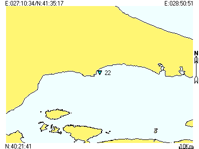 0 10 20 Der (m) 30 40 50 İstasyon No: 19 60 0.0 10.0 20.0 30.0 40.0 50.0 60.0 70.