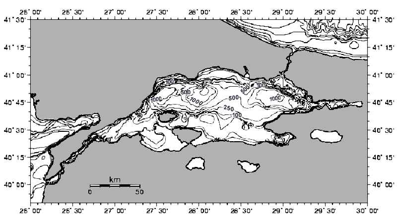 Giriş: Oşinografik ve Hidrobiyolojik açıdan pek çok önemli niteliklere sahip olan Marmara Denizi nin oluşumu, jeolojik tarih içinde oldukça yakın sayılabilecek bir zaman dilimi içinde yer alır.