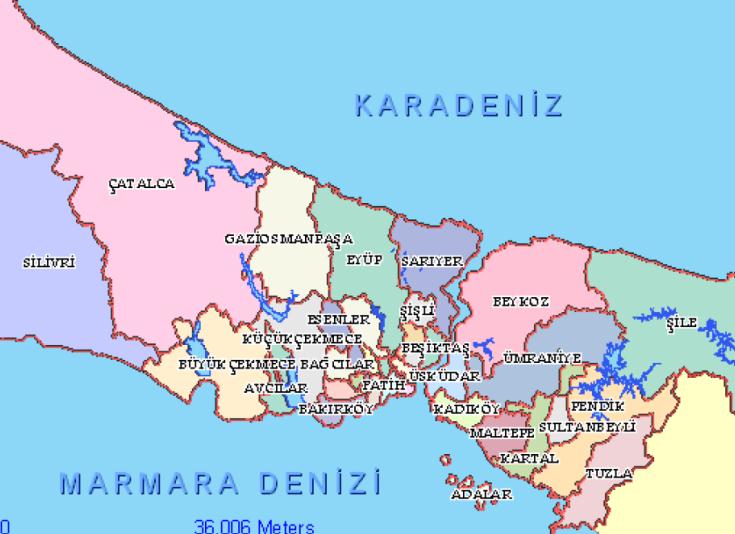 4.6 Gayrimenkulün Bulunduğu Bölgenin Analizi 4.6.1 İstanbul İli İstanbul, Türkiye'nin en kalabalık, iktisadi açıdan önde gelen şehri, kültür ve finans merkez olup, 14,2 milyonluk nüfusuyla, nüfus sıralamasında Avrupa'da 1.
