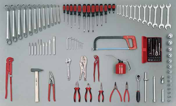 S 1008 MEKANİK ALET TAKIMI MECHANICS TOOL KIT 010901T1486 S 1008 M 108 parça metrik muhteviyat 19.70 1.776,60 108 pieces in metric sizes No.