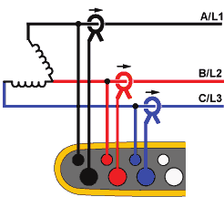 1736/1738 Kullanım Kılavuzu 2 Elemanlı Delta (Aron/Blondel) Örneğin: Blondel veya Aron bağlantısı, yalnızca iki akım sensörünün kullanılması sayesinde bağlantıyı kolaylaştırır.