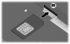 SIM takma DİKKAT: Konektörlerin hasar görmemesi için, SIM i takarken fazla bastırmayın. SIM i takmak için: 1. Bilgisayarı kapatın.