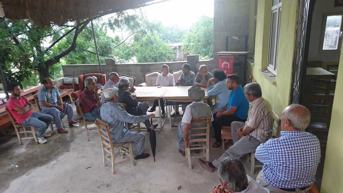11. Mersin/Tarsus/Karadirlik Köyü'nde dolu felaketinden olumsuz etkilenen üzüm üreticilerinin zararını yerinde inceledi. (10.06.