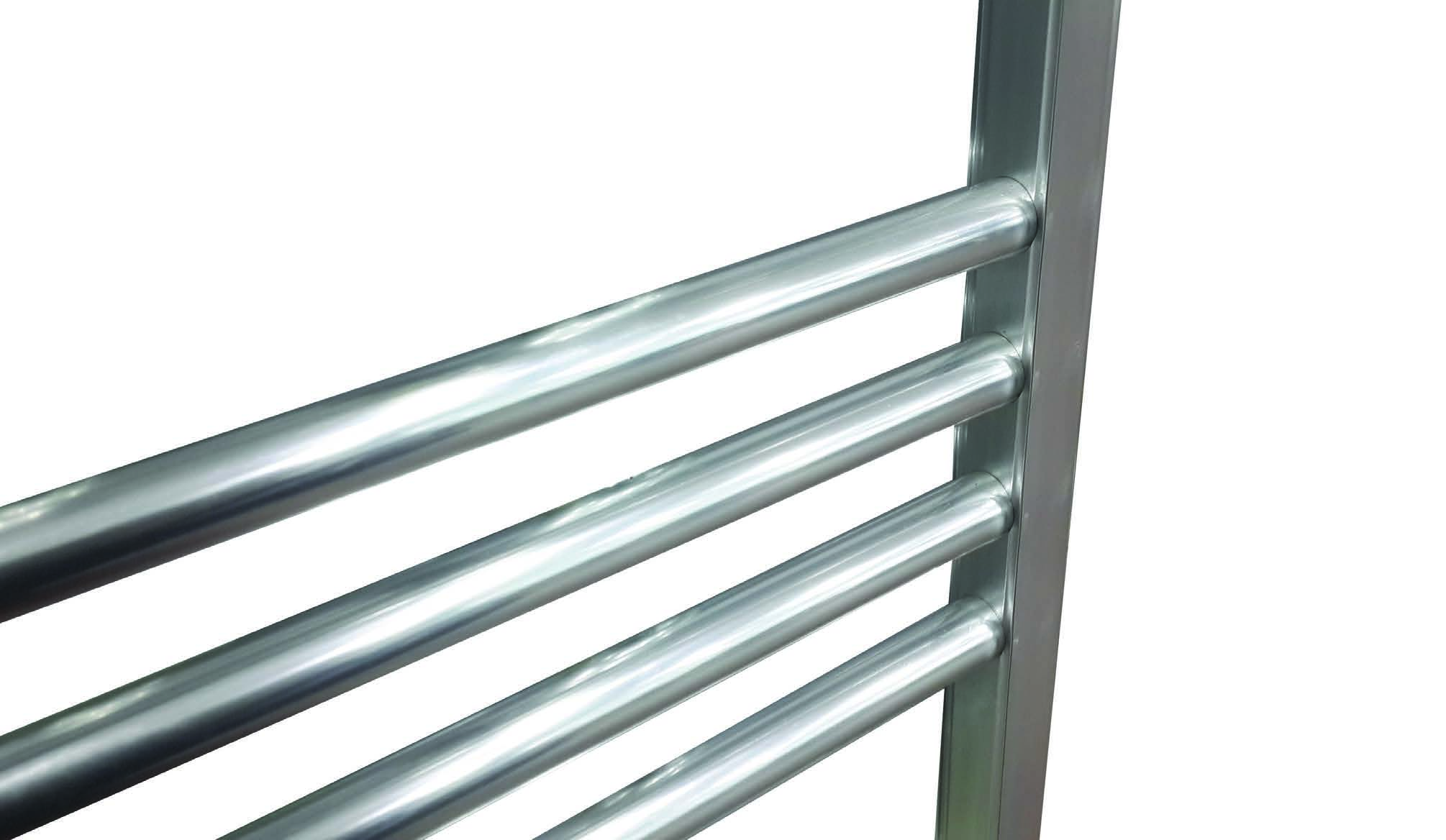 ALÜMİNYUM HAVLU RADYATÖRLER ALUMINIUM TOWEL WARMERS Iverson Teknik Özellikler / Data Sheet Iverson Beyaz, parlak ve mat eloksal standart üretimdir.