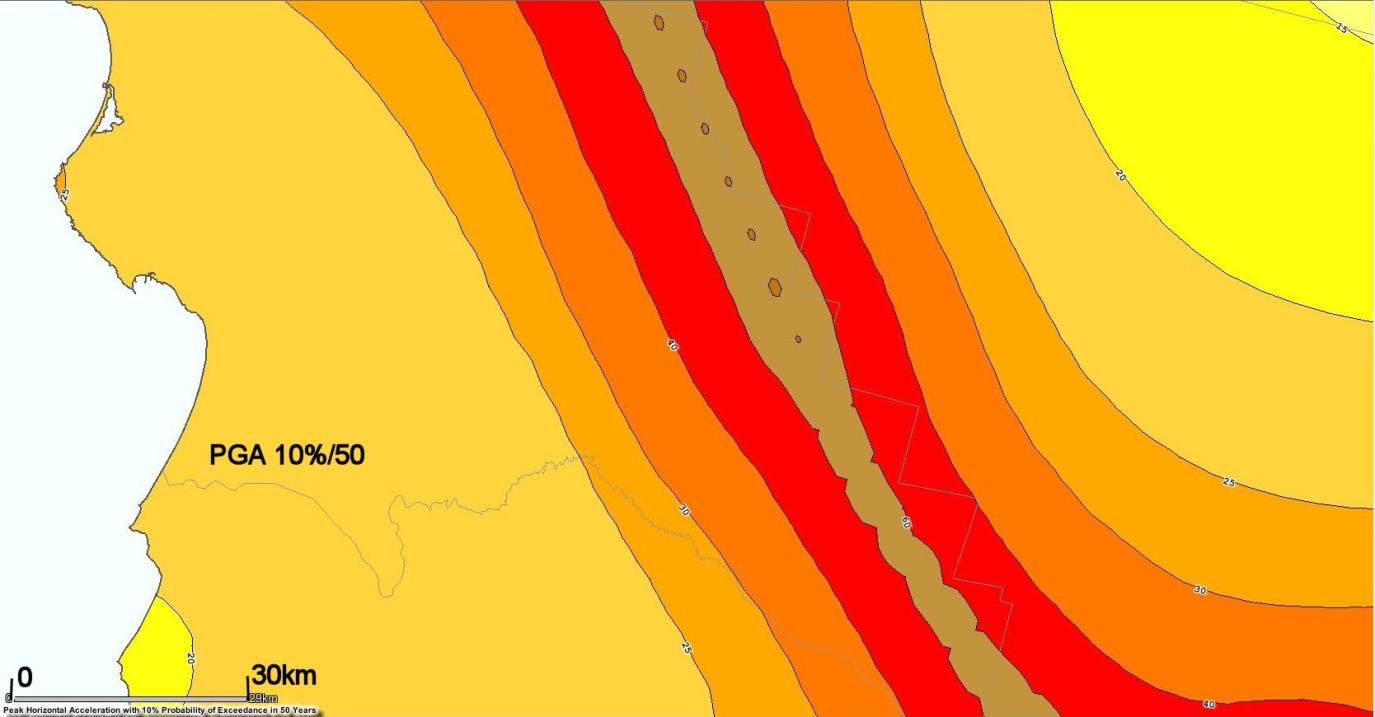 USGS haritalarının elde edilmesinde NGA Deprem Yer Hareketi Tahmin İlişkileri kullanılmıştır.