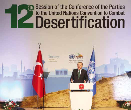 COP12 COP 12 Konferansının yüksek düzey bölümü 20 Ekim de Sayın Cumhurbaşkanımız Recep Tayyip ERDOĞAN ın teşrifleri ve açılış konuşmalarıyla başlamıştır.