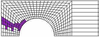 93 a) F = 3 N b) F = 385 N c) F = 5 N d) F = 83 N Şekil 7.4. [ 8 ] konfigürasyonu için hasar dağılımı (W/D =, E/D = ) Şekil 7.
