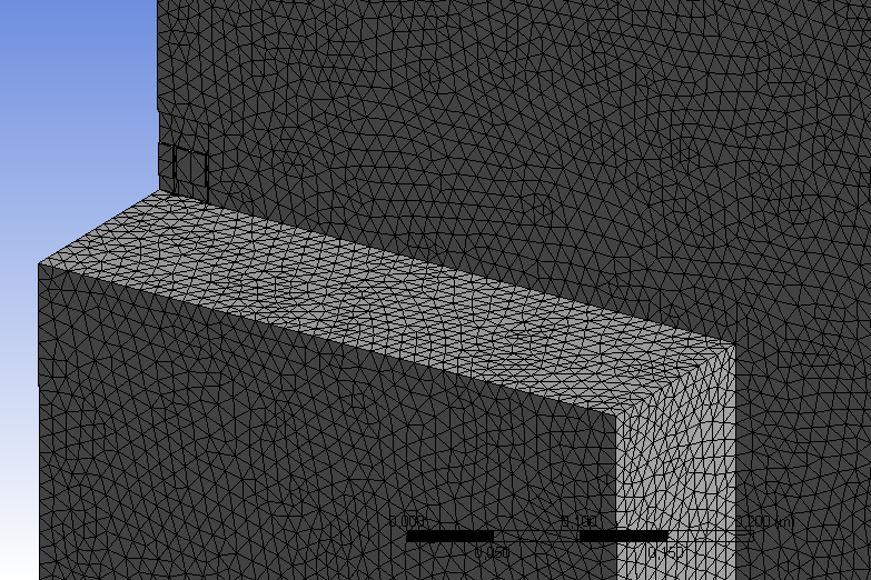 Şekil 5.8 Mesh detayı Şekil 5.9 Düğüm sayısı Şekil 5.10 Eleman boyutu Şekil 5.9 da görüldüğü gibi ağ yapısı oluşturulan modelde 1,384,076 adet düğüm noktası 8,080,060 adet de ağ elemanı bulunmaktadır.