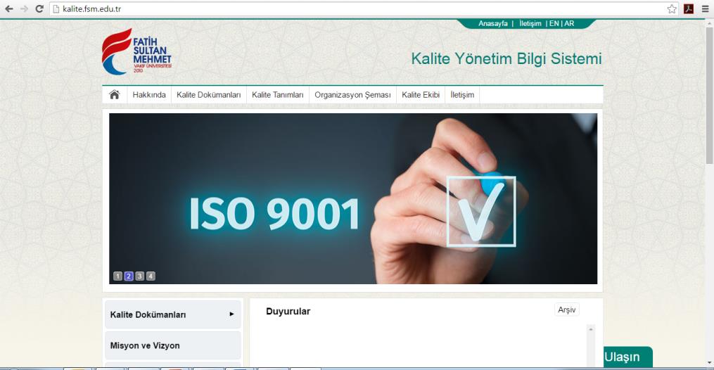 I S O 9 0 0 1 : 2 0 0 8 B İ T İ R İ L E N İ Ş L E R 4.