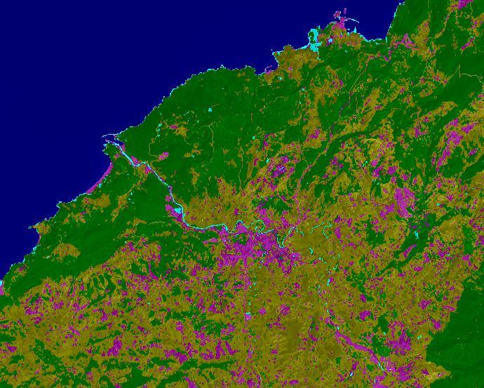 Uygulama 3 Zonguldak Örneği Landsat 7 ETM+ Spot Landsat 7 ETM+ ve Spot Görüntülerinin