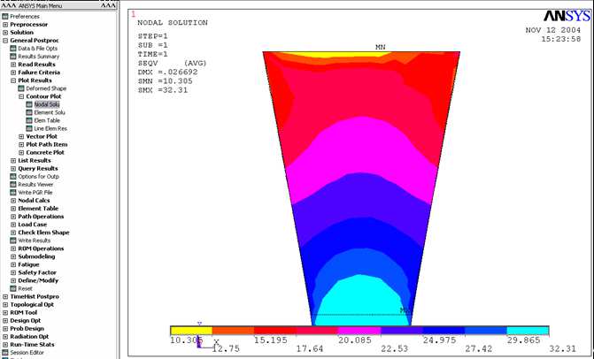 SONLU ELEMANLAR VE ANSYS UYGULAMALARI M. OKUR 30 Şekil 2.22 Animasyon sonuçları Elde edilen sonuçlar ile örnekteki sonuçlar birbirleri ile yakınlık göstermektedir.