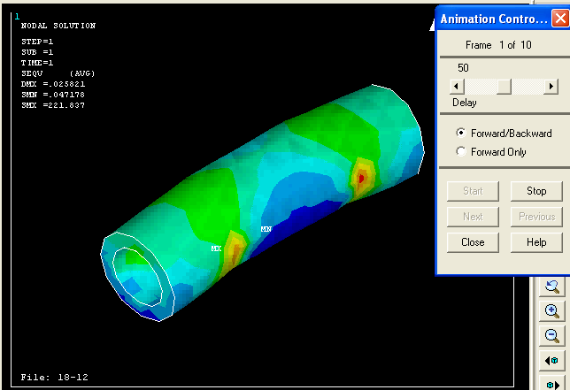 SONLU ELEMANLAR VE ANSYS UYGULAMALARI M. OKUR 76 Şekil 3.43.