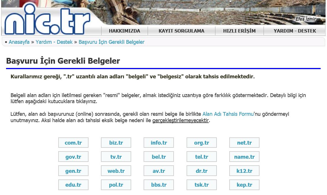 Şekil 1.5. Domain isim kaydı almakta kullanılan yurt dışı web sistesi Şekil 1.6.