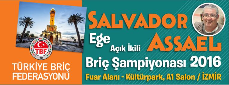 Salvador Assael Ege İkili Şampiyonası Kasım ayının iki büyük organizasyonundan Salvador Assael Ege Açık İkili Şampiyonası'nı 19-20 Kasım tarihlerinde, etkinliklere kapalı olan İzmir Fuar Alanında