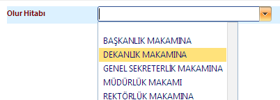 OLUR EVRAK SÜRECİ No 1 Açıklama Ana Sayfa >> Evrak >> Giden Evrak>>Olur Evrakı >>Ekle yolu izlenerek Olur Evrakı Ekleme ekranına girilir.