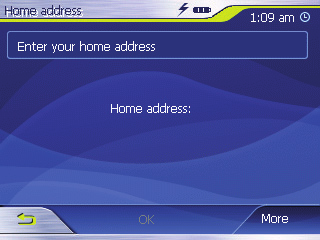 Navigasyon Enter your home address (Ev adresi gir) butonuna Destination entry (Hedef girişi) menüsü gösterilir. Address (Adres) butonuna dokununuz ve ev adresinizi giriniz. (bkz.