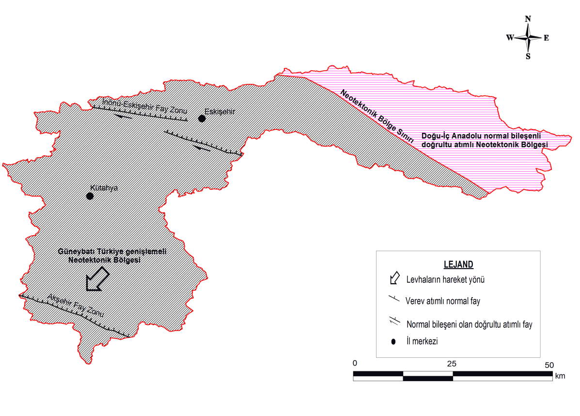 20 Türkiye de yaklaşık 11 milyon yıl önce Bitlis-Zagros süturu boyunca Tetis Okyanusunun kapanmasından sonra, Paleotektonik dönem yerini Neotektonik döneme bırakmış ve farklı karakterlerde
