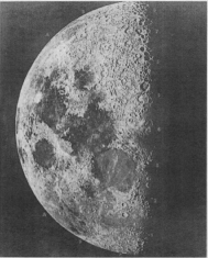 Şekil 3.52 Ay yüzey haritası (1. çeyreği) Şekil 3.53 Ay yüzey haritası (2.