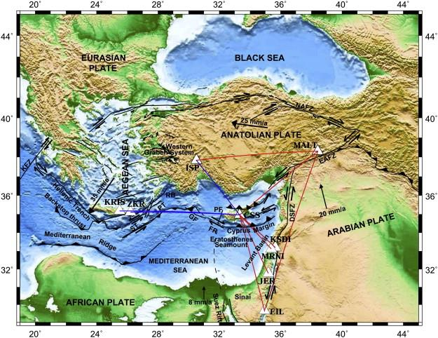 Türkiye bulunduğu konum itibariyle Afrika, Arap ve Avrasya plakalarının çarpıştığı bir bölgede bulunmaktadır.