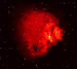 Sh2-242; Taurus takımyıldızındaki Simeis 147 süpernova kalıntısının güneydoğusunda bulunan dev bir