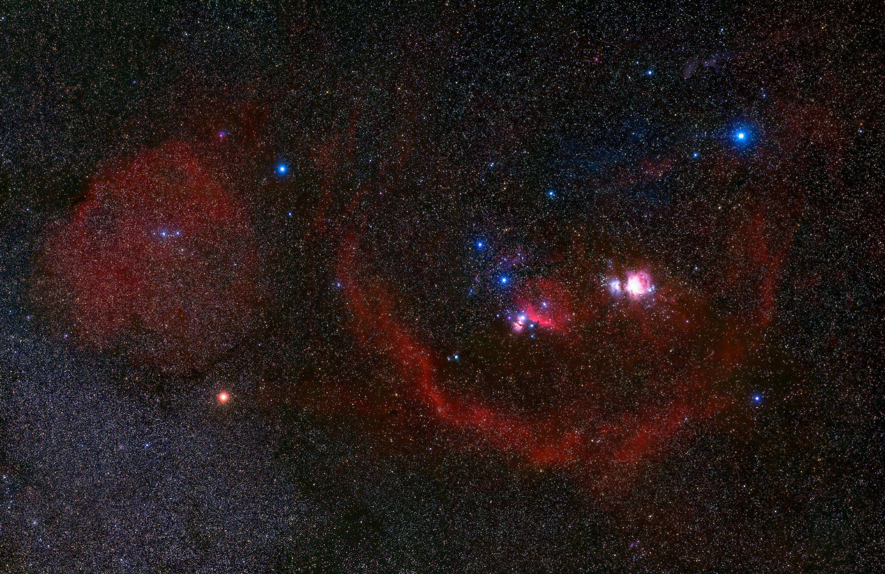 Orion un Kuşağı etrafında görülen Barnard