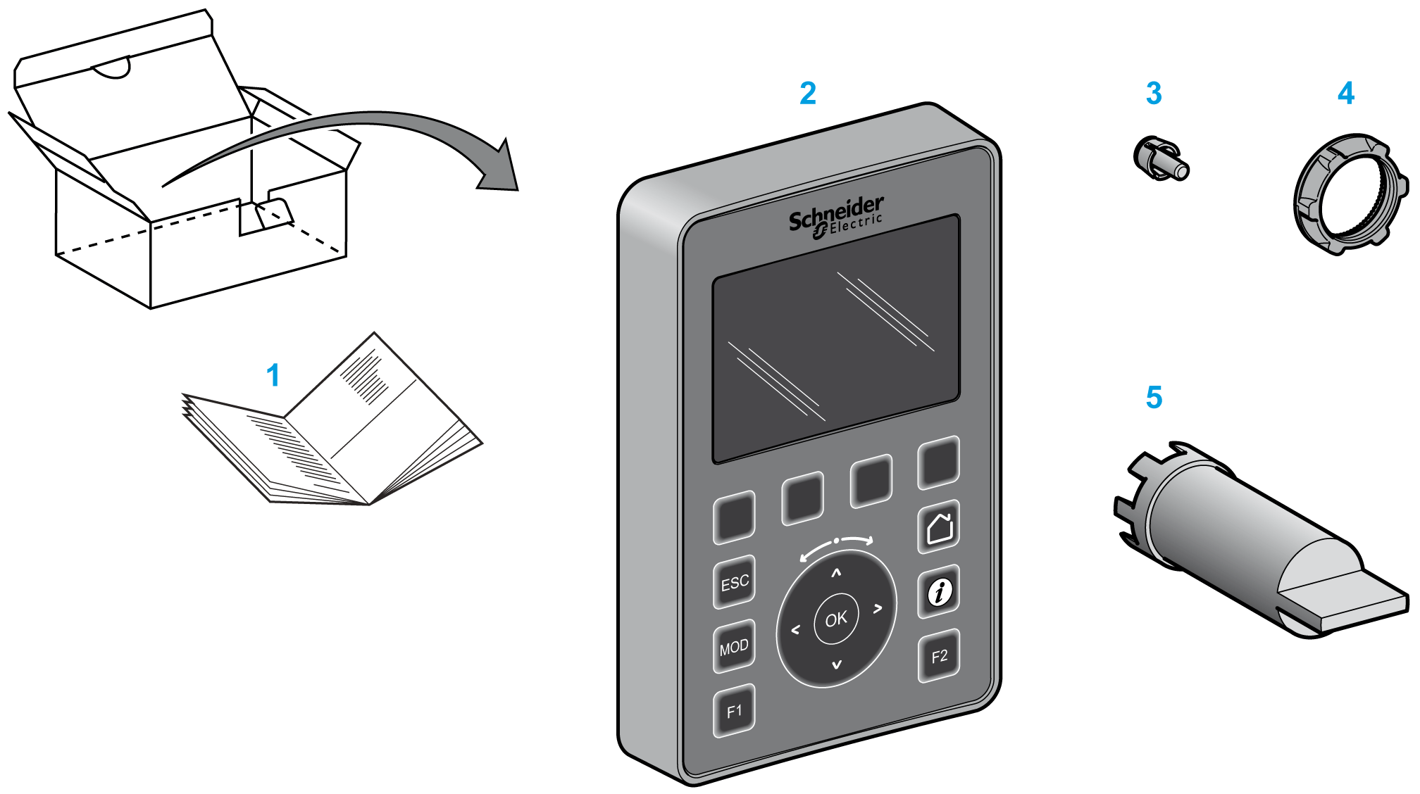 Sunum Açıklama Genel Bakış Uzak Grafik Görüntüleme, yerel bir kontrol ünitesidir. Modicon M221 Logic Controller ile birlikte izleme, devreye alma, çalıştırma ve bakım etkinlikleri için kullanılır.