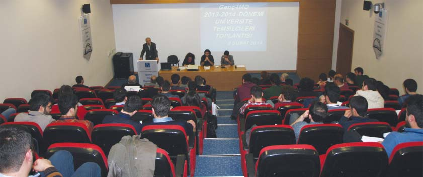 4 15 Şubat 2014 genç-imo Üniversite Temsilcileri Ankara da toplandı genç-imo 7. Öğrenci Meclisi`ne hazırlık hedefli Üniversite Temsilcileri Toplantısı Ankara`da gerçekleştirildi.