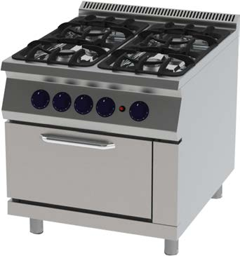 Pişiriciler / Cookers 00 Seri / Series Pişiriciler / Cookers 00 Seri / Series Kuzine Fırınlı / Range With Oven Kod / : 809880802 No : KEKF-8090 Boyut / Size : 800 x 930 x 850 üç / Power(Kw) : 18,0