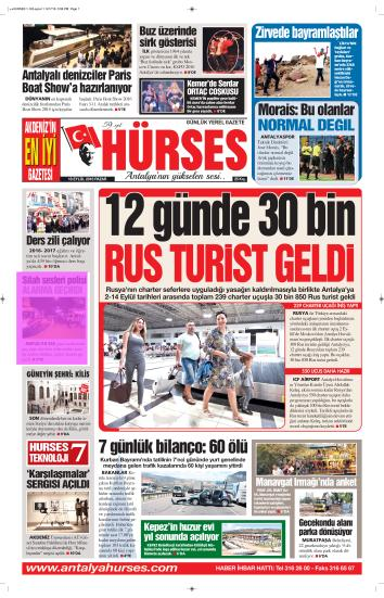 HÜRSES ANTALYA Tarih : 18.09.