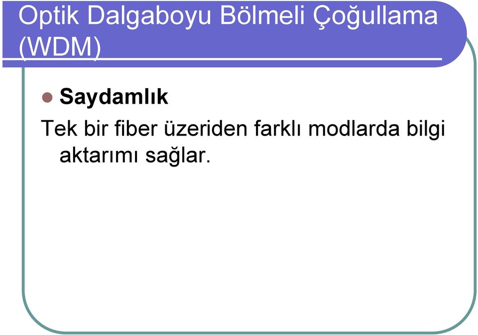 farklı modlarda