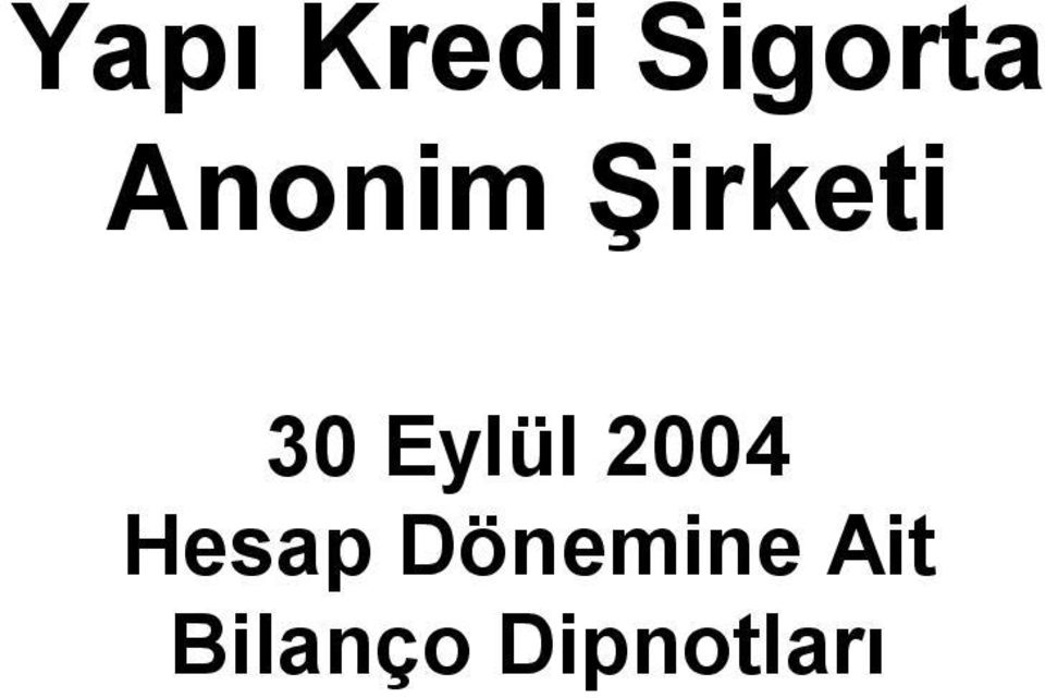 Eylül 2004 Hesap