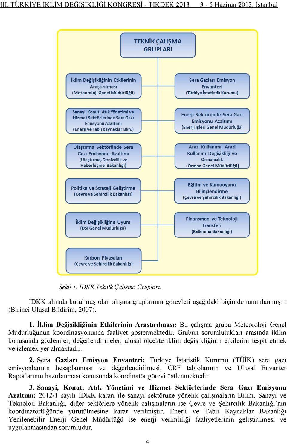 Sera Gazları Emisyon Envanteri: Türkiye İstatistik Kurumu (TÜİK) sera gazı emisyonlarının hesaplanması ve değerlendirilmesi, CRF tablolarının ve Ulusal Envanter Raporlarının hazırlanması konusunda